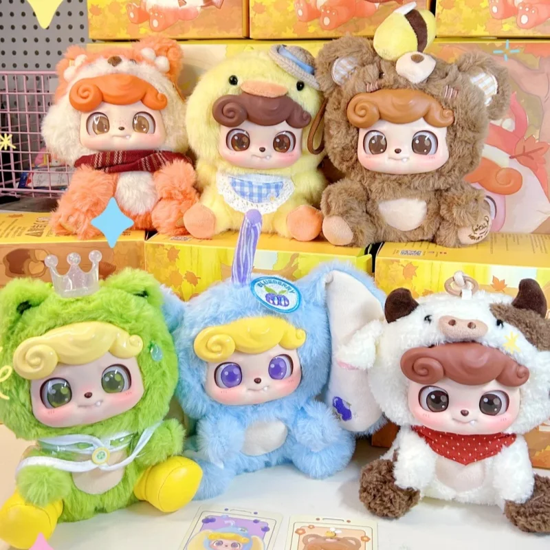 Оригинальная серия плюшевых игрушек Q.kid Animal Preschool: коллекционная фигурка-подвеска, модная игрушка, милая кукла, подарок на день рождения