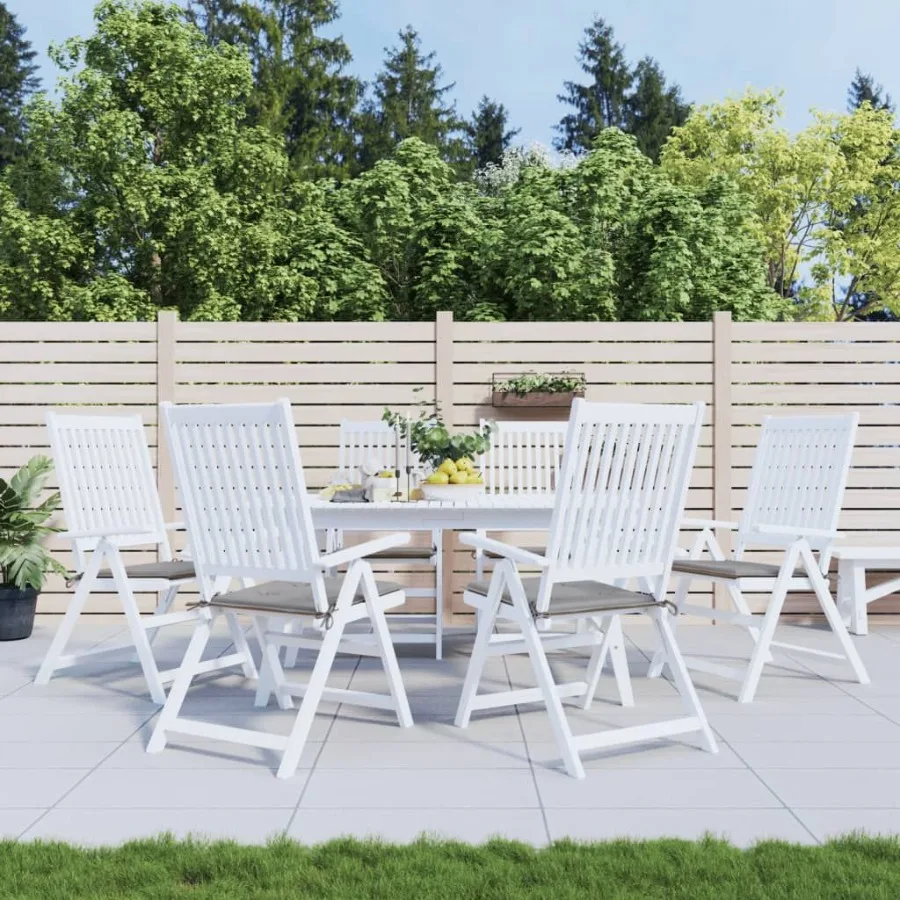 

Garden Chair Cushions 6 pcs Gray 15.7x15.7x1.2 Oxford Fabric