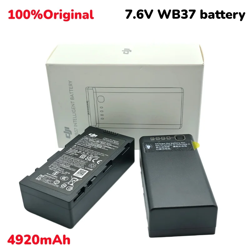 

100% оригинальный аккумулятор 7.6V 4920mAh WB37 для DJI T60 T50 T40 T30 T20 T25P T16, универсальный аккумулятор для пульта дистанционного управления.