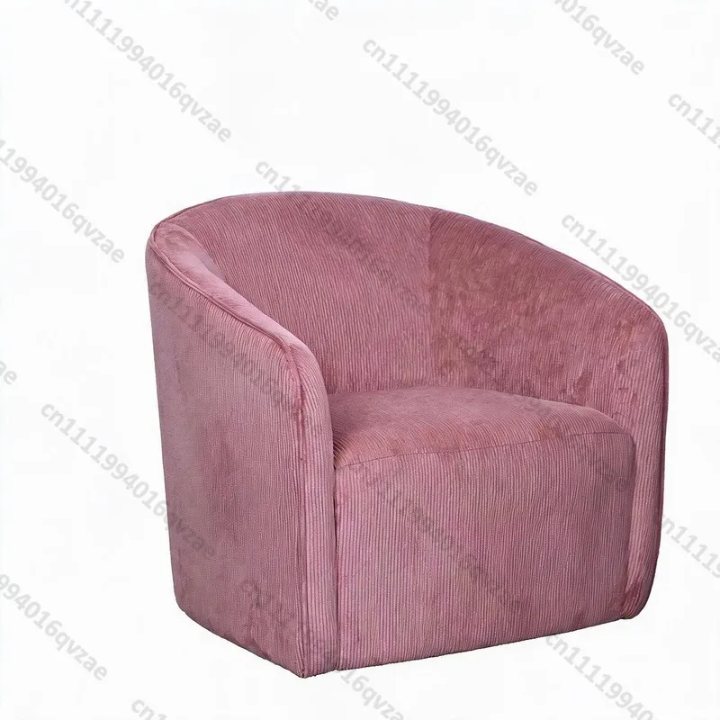 Customizable Modern Upholstered Shell Color Single Rotating Armchair Leisure Chair Hotel Sofa