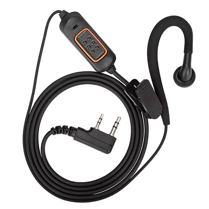 

Intercom Headset K Head Universal Hand-Held Line For Baofeng UV5R Quansheng UV-K5 K6 8800-Hot