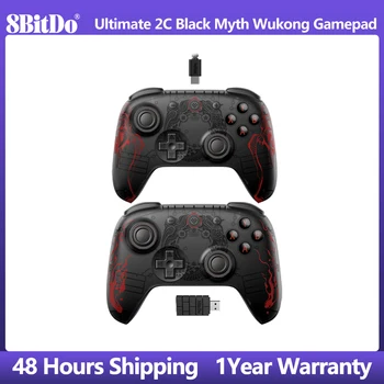 8 Ultimate Ultimate 2C Black Legend Wukong Controller Wireless & Wired Gamepad with Hall Effect Joystick for Windows,Android,Steam