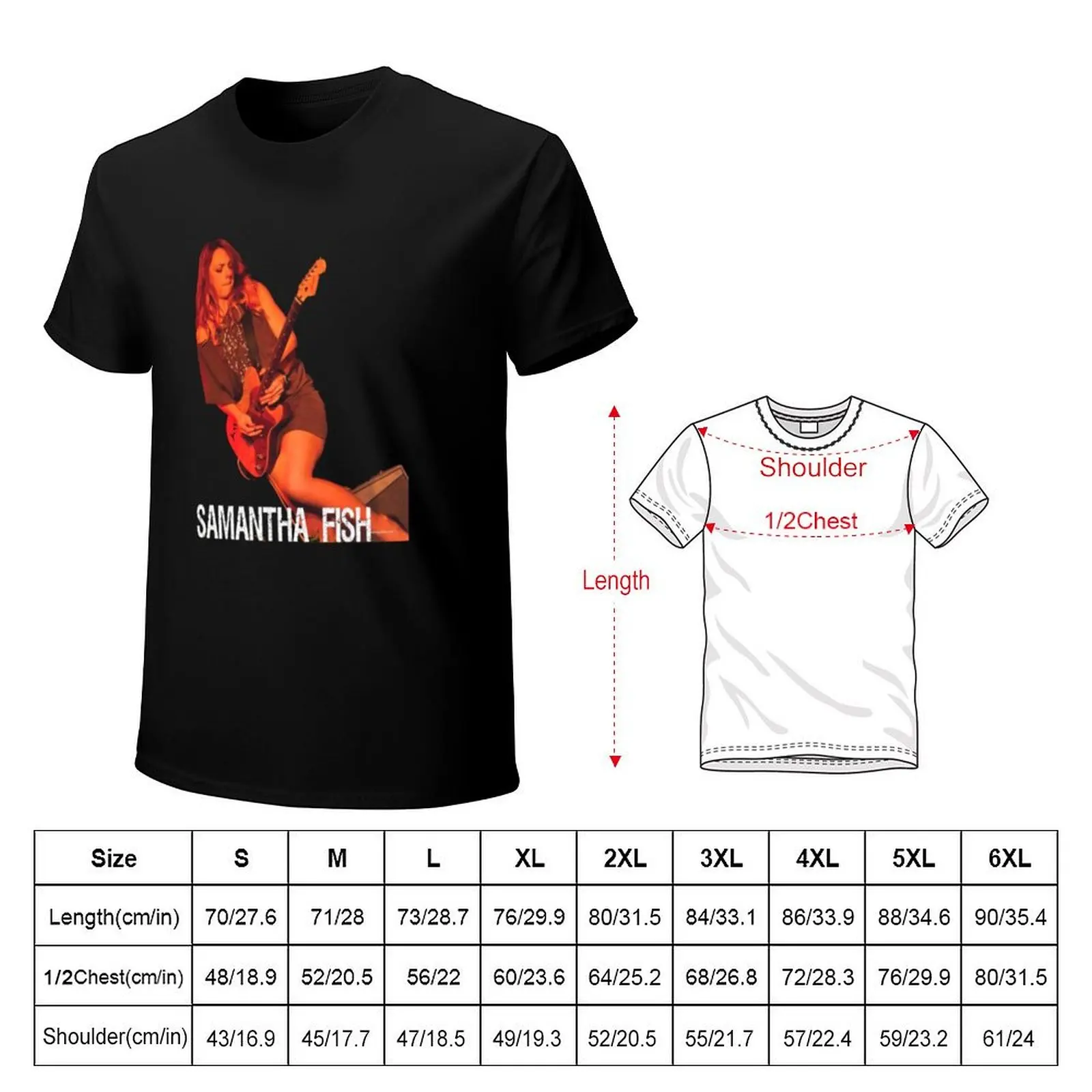 SAMANTHA FISH MUSIC ARTWORK T-Shirt Casual Work Wear T-Shirt