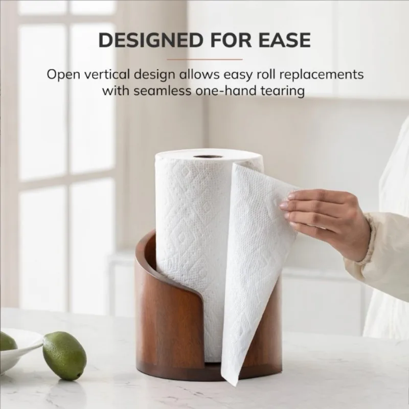 Wooden tissue holder Household roll paper storage box Tissue holder