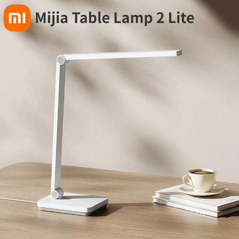 Xiaomi Mijia Table Lamp 2 Lite 220V Eye Protection 3rd Gear Dimming Ra90 High Color Rendering Table Light Night Lamp Bedside