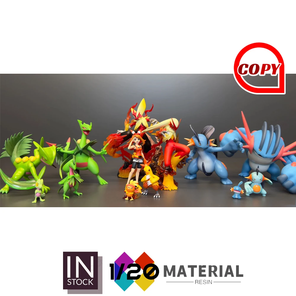 

[In Stock]1/20 Resin Scale World [Copy ACE & MH] - Treecko & Grovyle & Sceptile & Mega Sceptile & Swampert & Blaziken