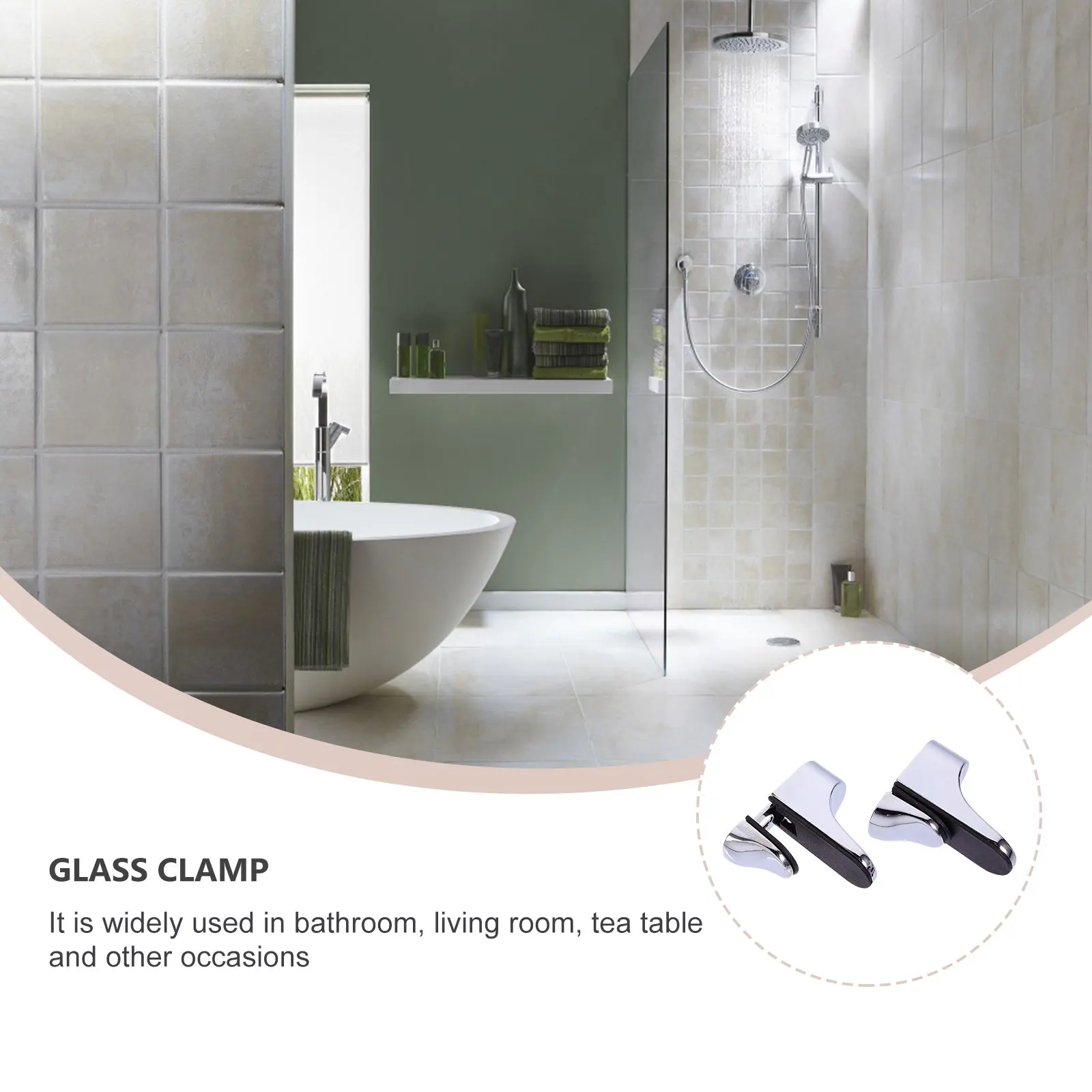 

Комплект из 4 регулируемых кронштейнов для стеклянных полок из цинкового сплава, для стекла толщиной 3-20 мм, защита от коррозии, держатель-зажим для полок