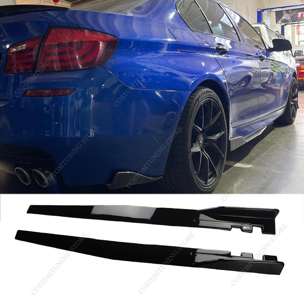 

For BMW F10 F11 Side Skirts Extension Rocker Panels Lip Splitters 5 Series 520d 530i 530d 550i 550d M5 2010-2017 Bodykit Tuning