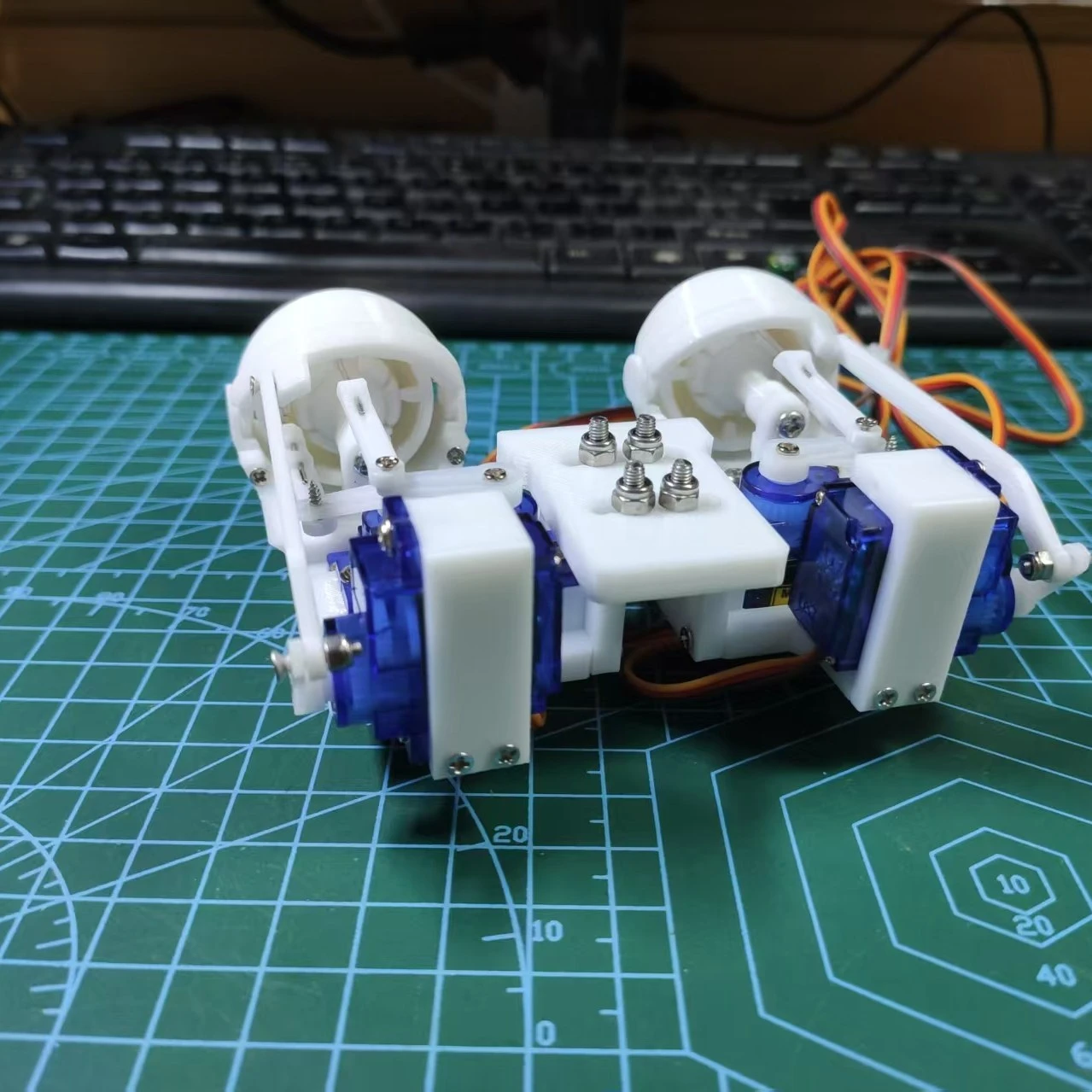 SG90 Robotic Eye Web Control Eye For Arduino Robot Kit ESP32 Open Source Code 3D Printing Programmable Robotic Eyes Toys Parts
