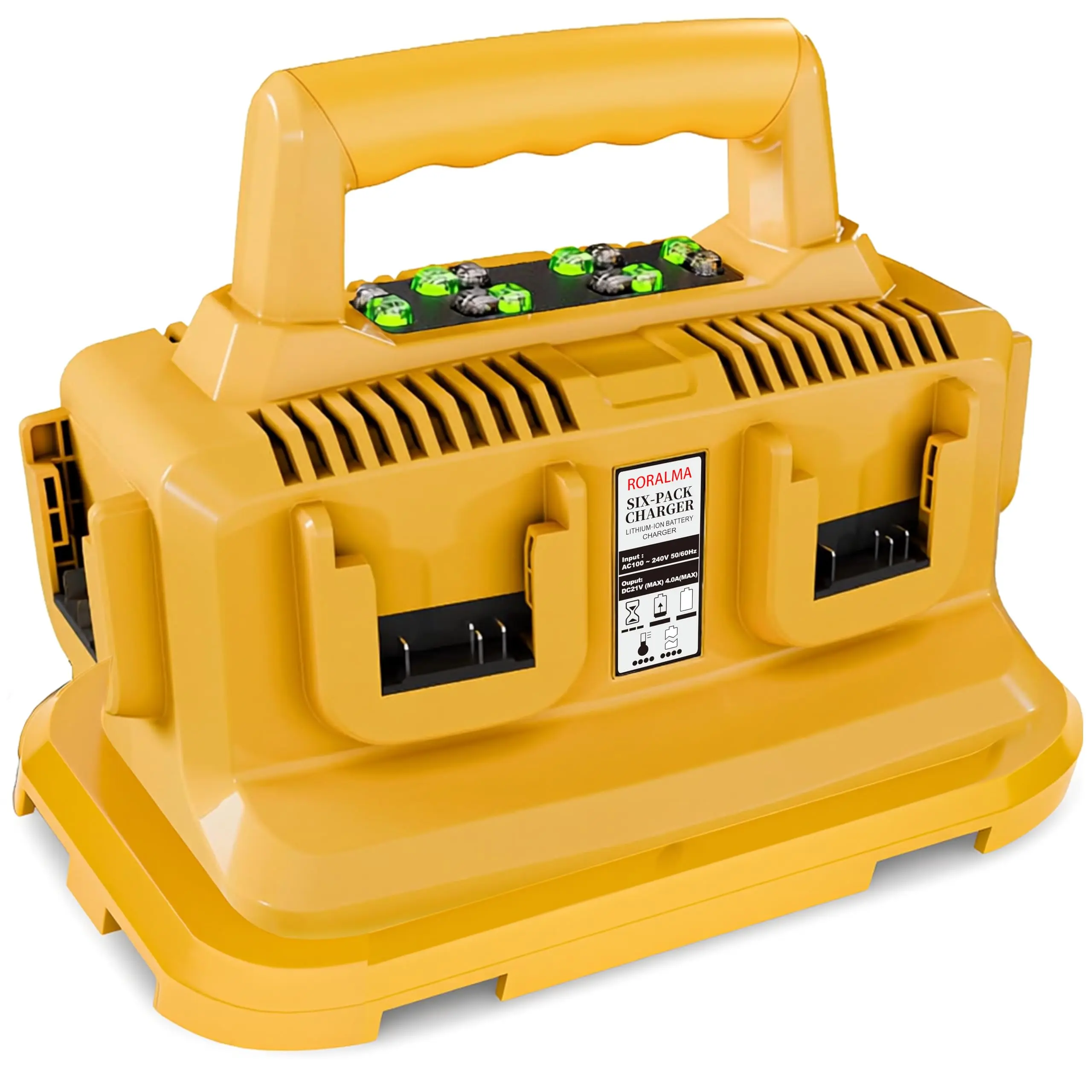 6-Ports Rapid Battery Charger Station,Replacement for Dewalt 20V/60V Battery Charger,Compatible with Dewalt 20V/60V Battery
