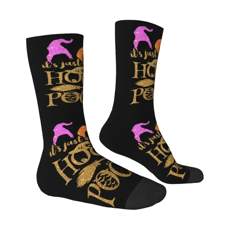 Funny Halloween Witch Pocus Hocus Socks Women Men Warm 3D Printed Sanderson Sisters Football Sports Socks