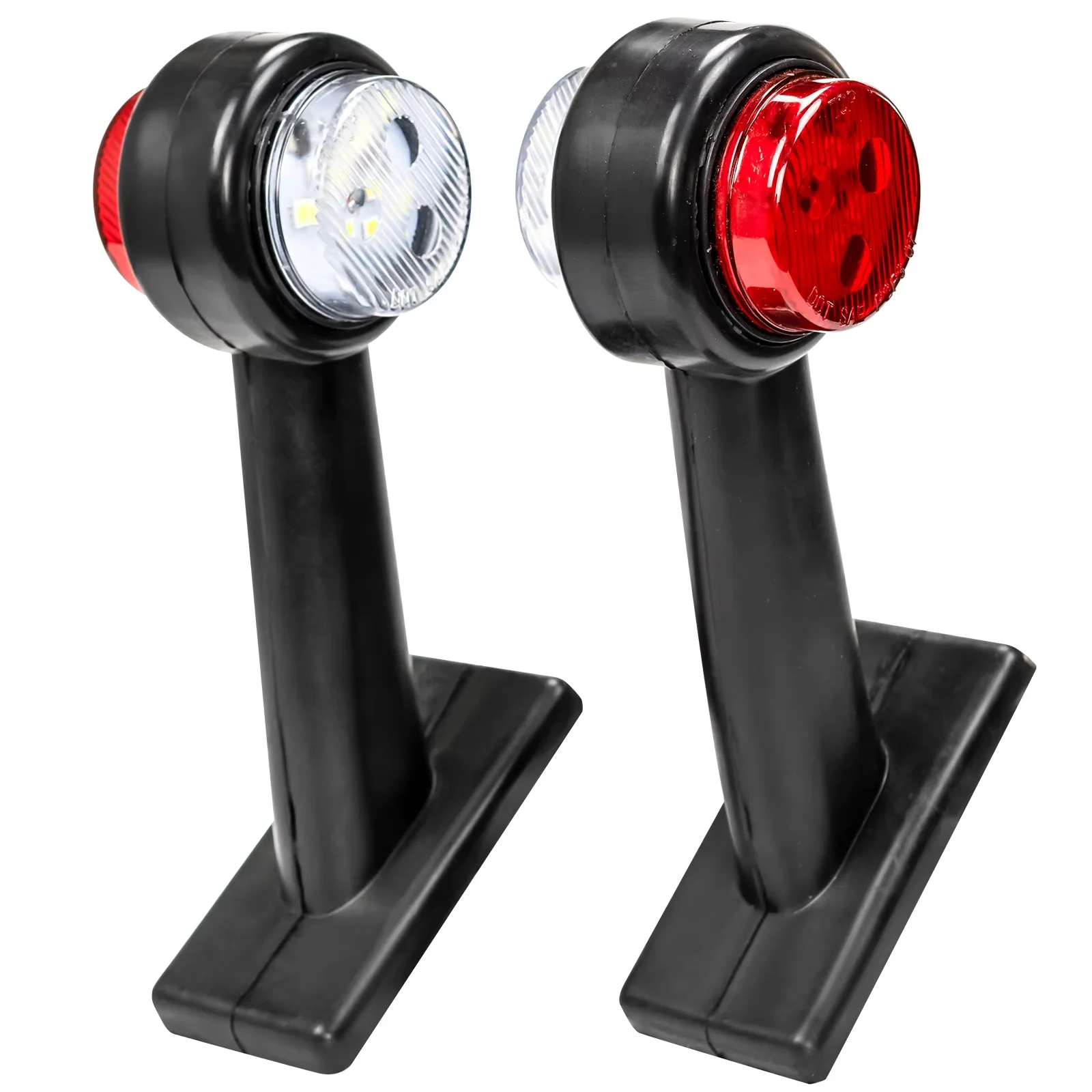 2PCS Trailer Dual Face LED Side Marker Light for Car Truck Lorry Van LED Position Light Side Clearance Lights Taillight