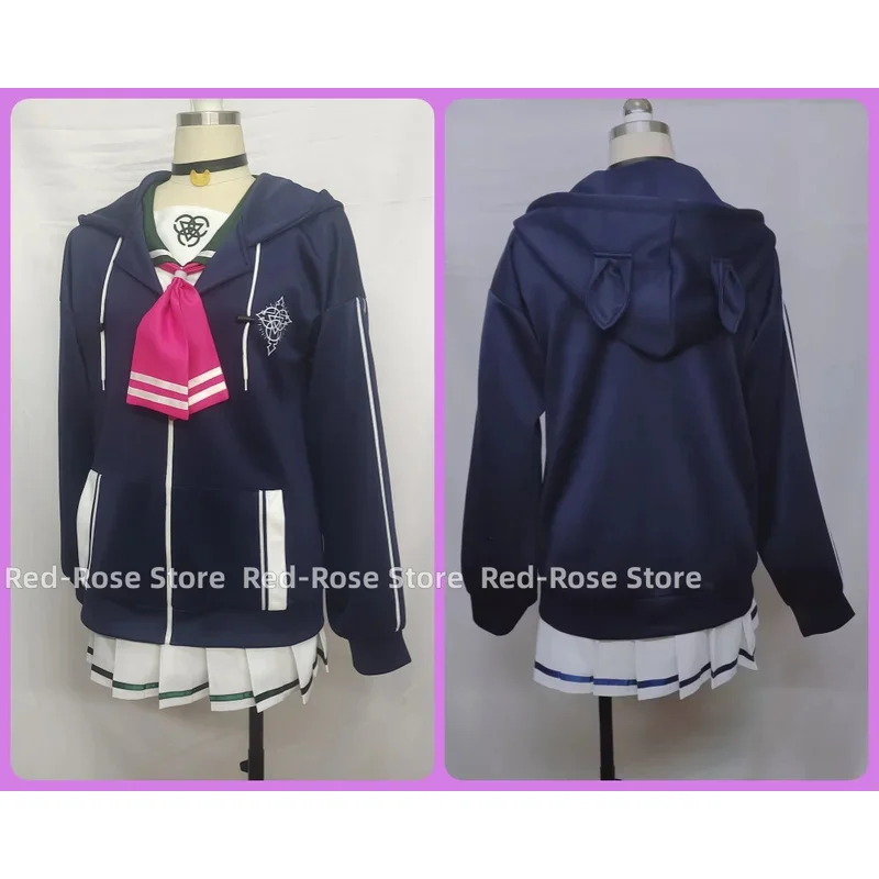 أنيمي الأزرق الأرشيف كازوسا معطف تأثيري حلي البدلة الموحدة أزياء تنكرية للنساء الفتيات