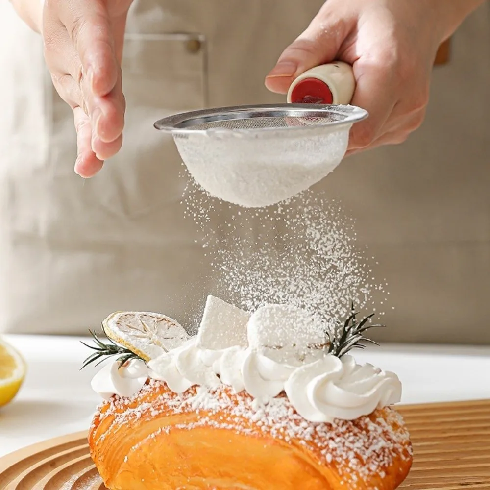 Stainless Steel Egg Yolk Separator Dopamine Portable Mesh Sieve Filter Spoon Durable Fine Mesh Kitchen Gadget Complementary Food