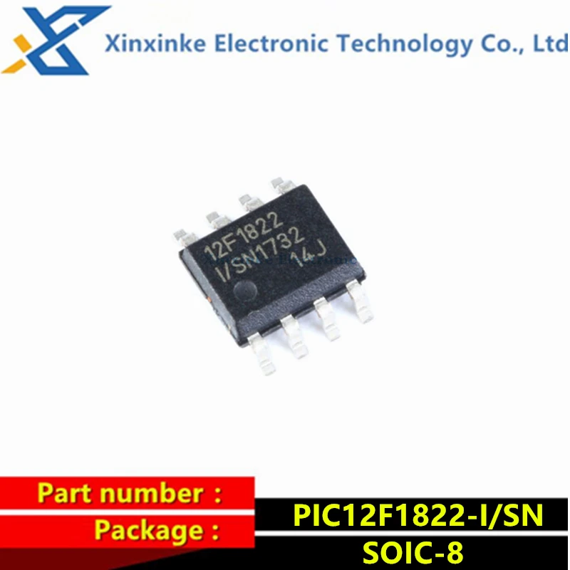 

2PCS PIC12F1822-I/SN SOIC-8 MCU 3.5KB 128B RAM 32MHz 8-bit Micro Controllers