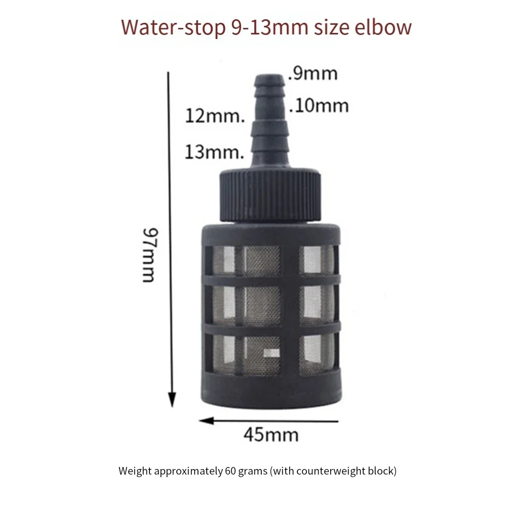 Black Mesh Suction Filter For Pressure Washer Inlet Protection 9mm To 13mm Hose Diameter Compatibility Filter Only