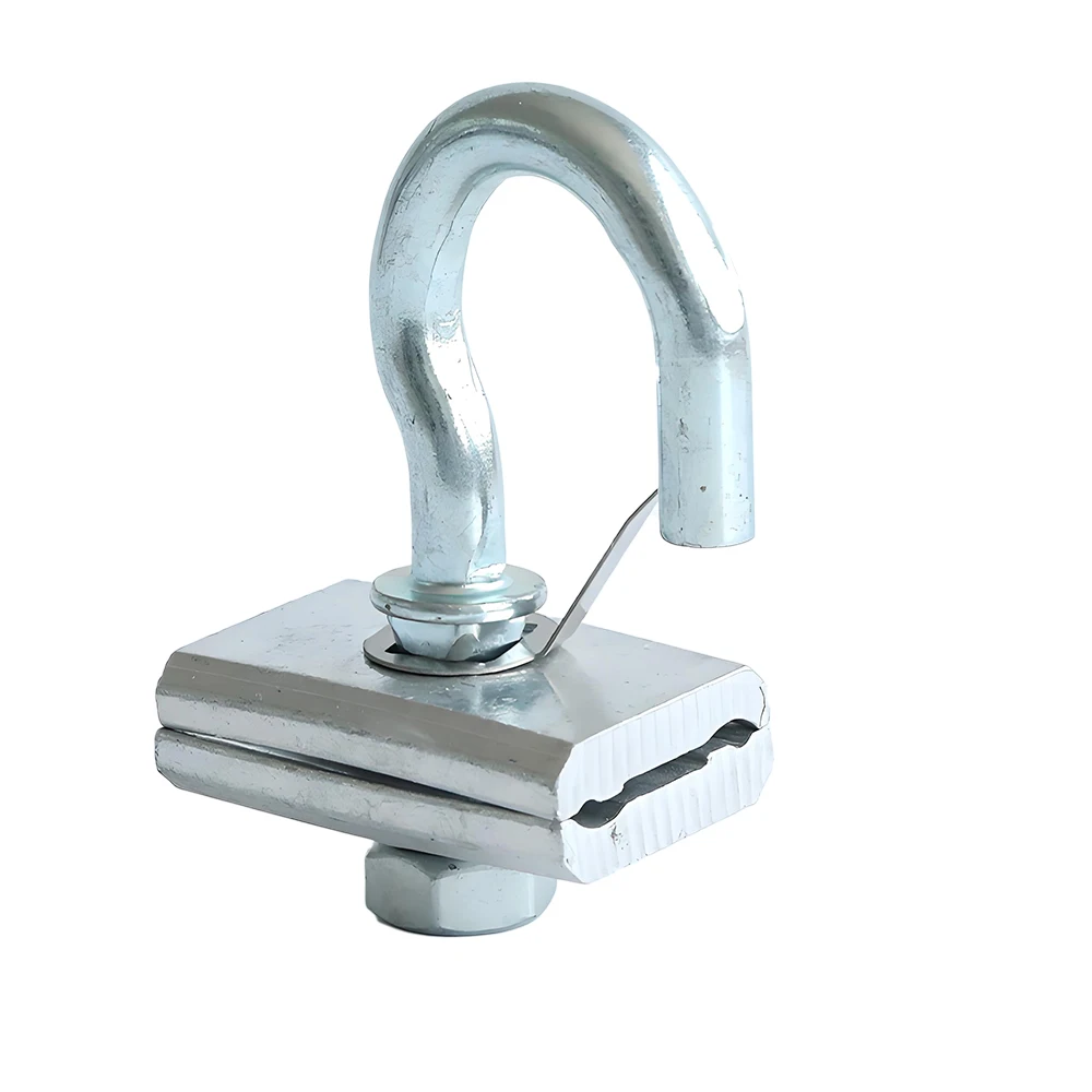 2 Pieces FTTH Clamp Pull Hook Fiber Optic Cable Fixing Accessory Cable Entry Fixing Component for Network Installation