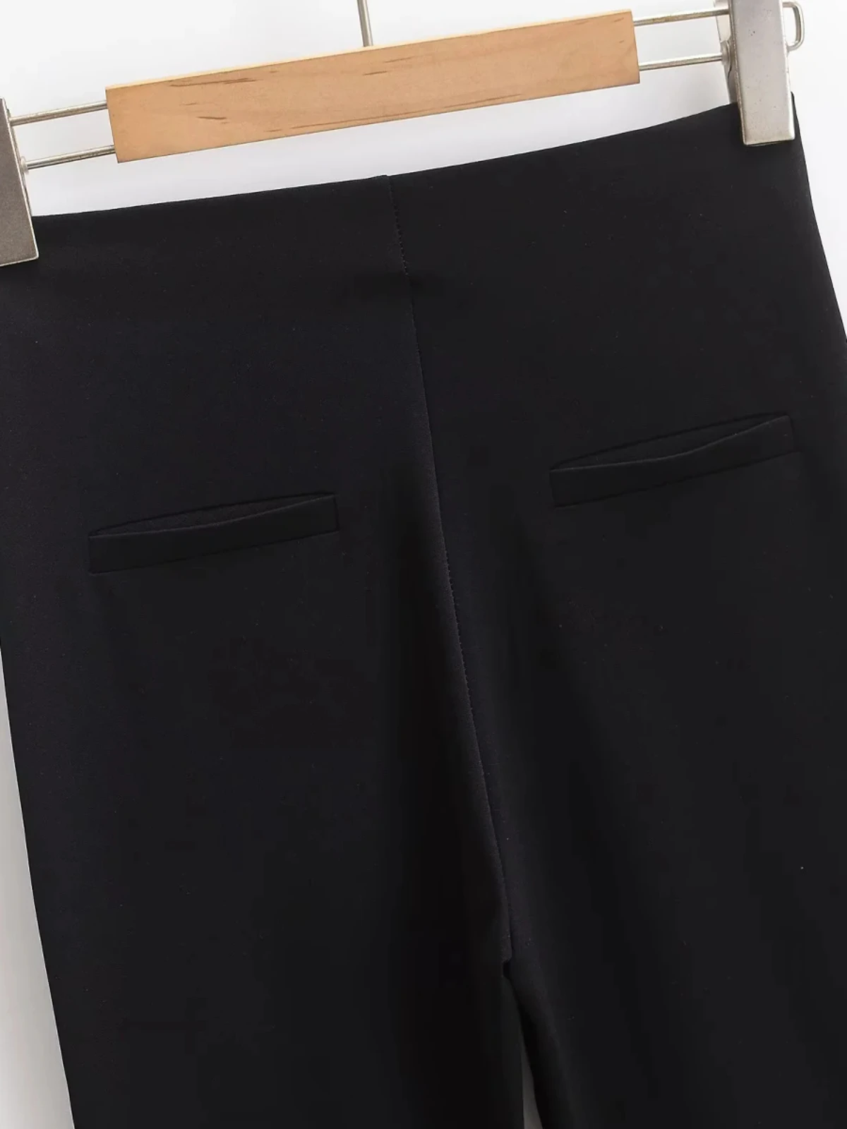 กางเกงขายาวทรงกระดิ่งเอวสูงสไตล์อเมริกันสำหรับผู้หญิง ทรงเข้ารูป สวมใส่สบาย ผ้าบาง ยืดหยุ่น ใช้งานได้หลากหลาย