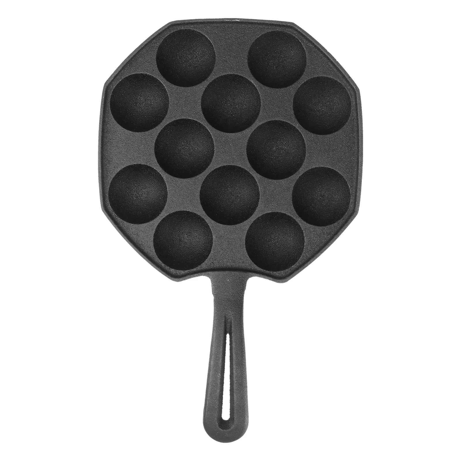 

12 Mold Takoyaki Pan Set Premium Cast Iron Nonstick Finish for Easy Release Baking Aebleskiver Cake Pops Party Food Maker