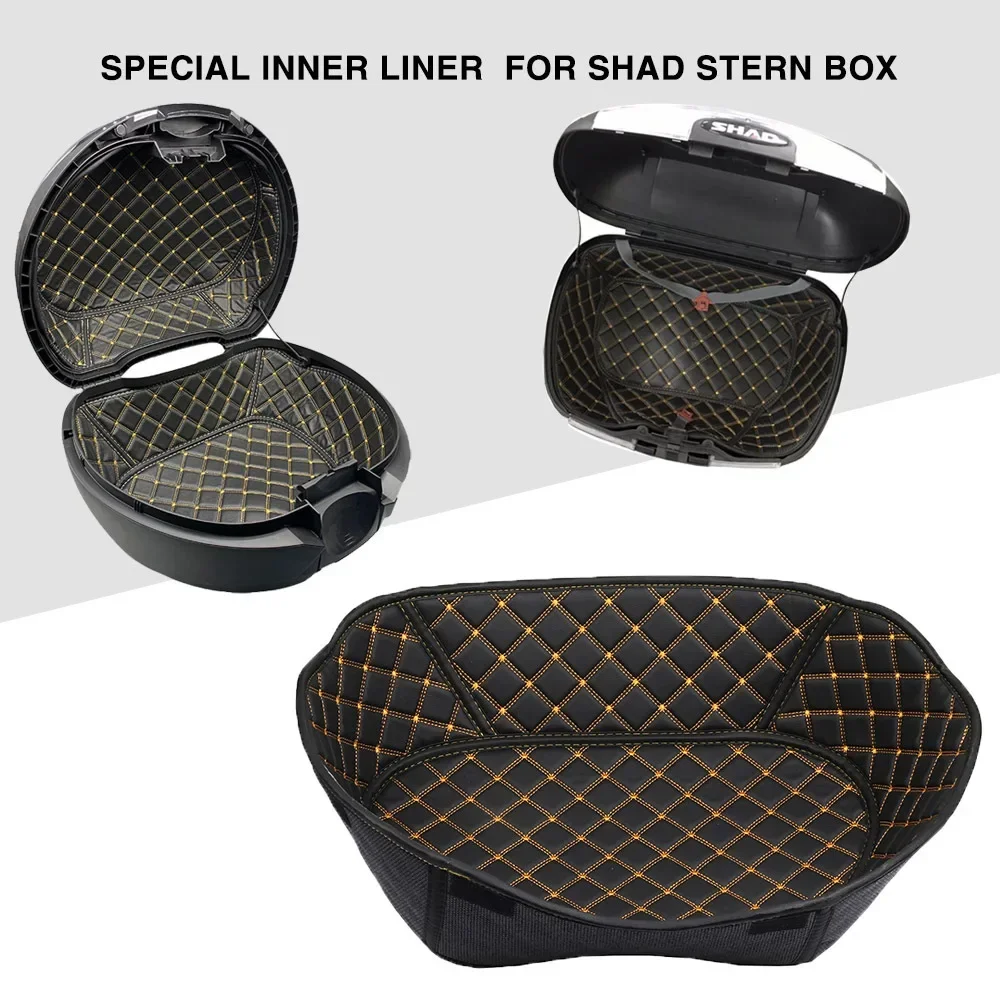 Large Capacity Motorcycle Tail Top Box Inner Pad Compressible Portable Trunk Lining for SHAD SH39 SH48 SH33 SH26 SH29 SH45 SH40