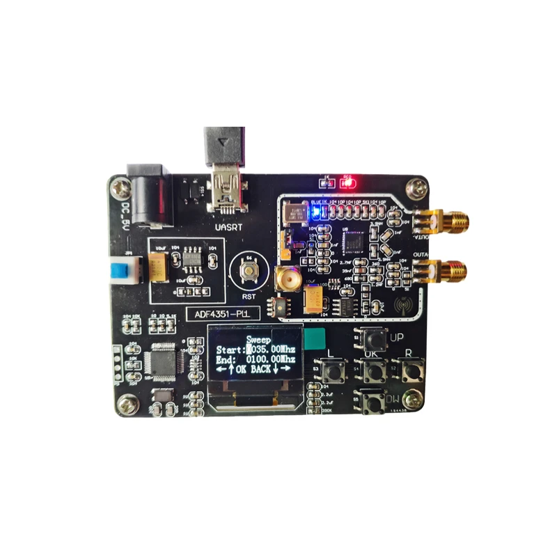 ADF4351 Onboard Module 35M-4.4G Frequency Scanner STM32 Microcontroller Phase-locked Loop RF Signal Source