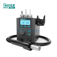 Soldering Stations QUICK 859D+ Hot Air Gun Heat Gun Rework Station Hot Air welding station For BGA SMD rapid heating