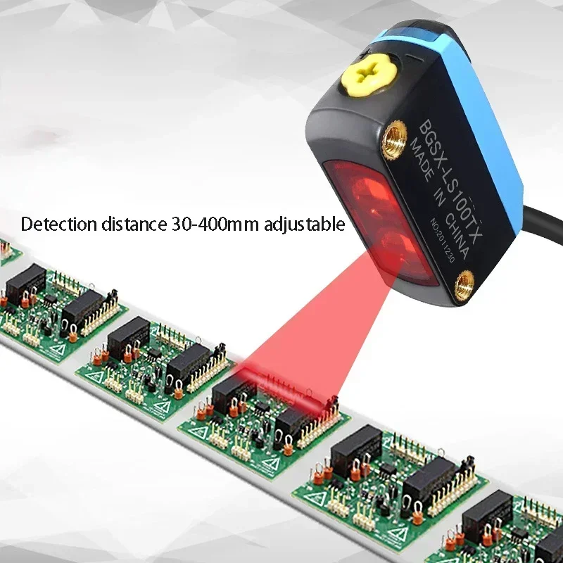 

Hot Sales Detect Mesh Hole Circuit Board Area Strip Light BGSX-LS100TX Diffuse Reflection Photoelectric Switch Sensor