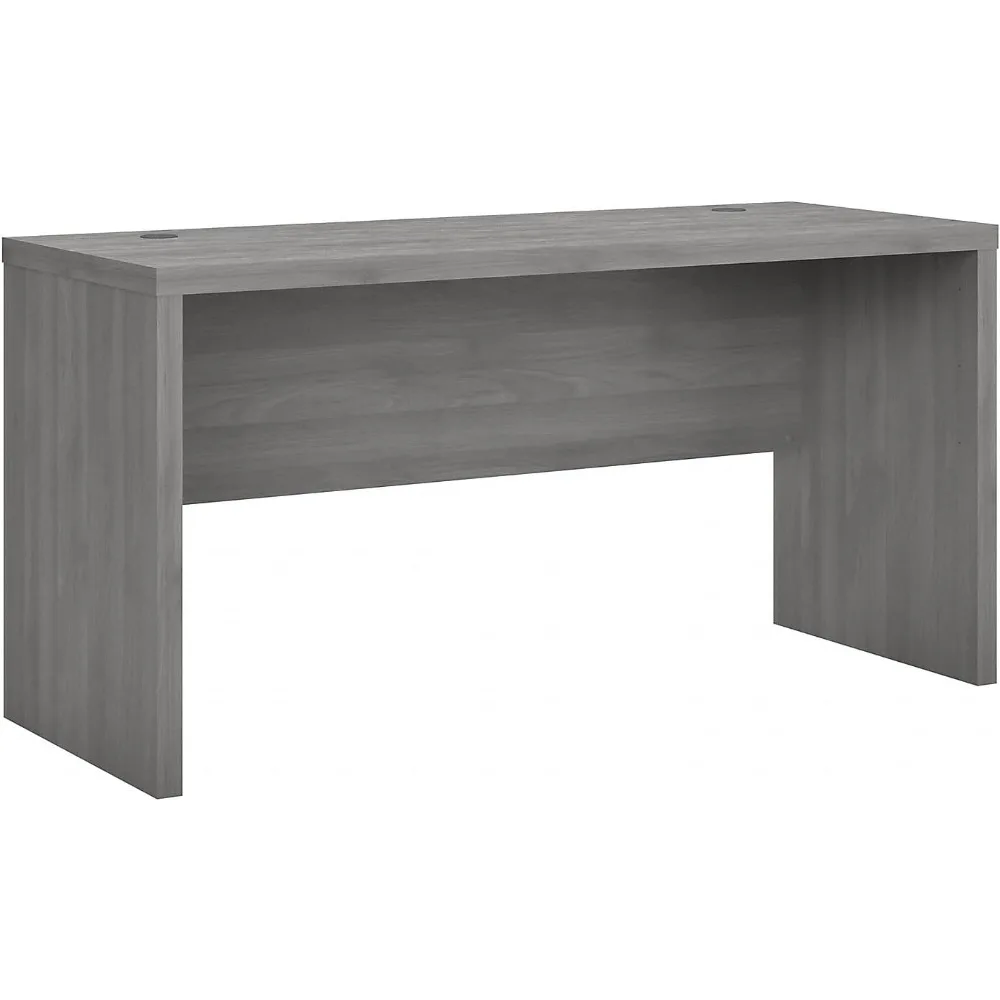 Office by kathy ireland 60-inch W Credenza Desk, Modern Gray