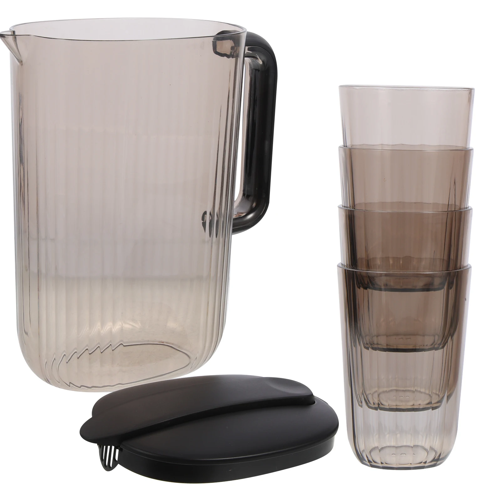

1 pc Jug High end PP Kettle Large Capacity Portable Water Carafe Set for Home Office Pitcher Grey Food
