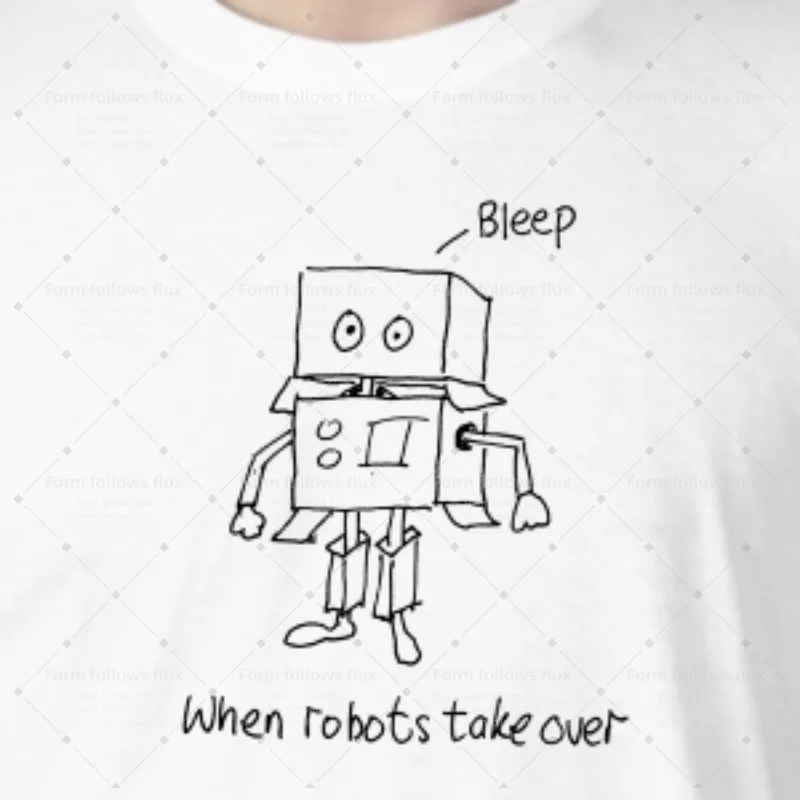 

2026 men T-Shirt Hoodie When robots take over Daftness Kids SciFi Hand Drawn Comic style Unisex S-6XL Plus Size Friendly