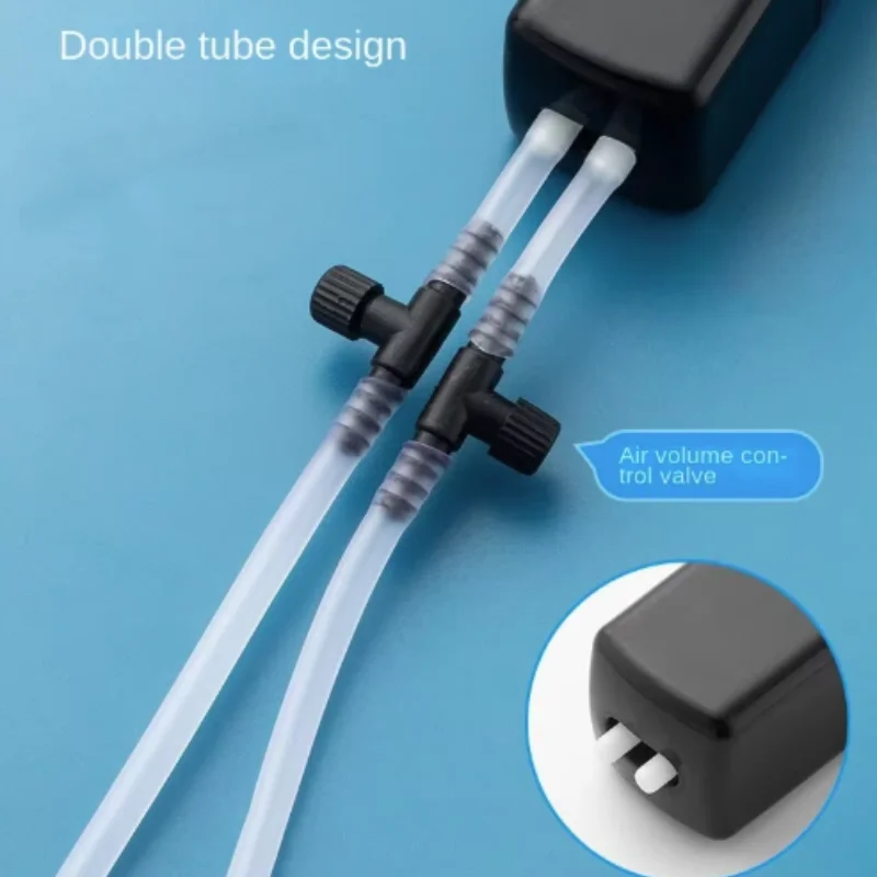 Heißes Mini-Aquarium-Luftpumpen-Set, USB-betrieben, leise, energieeffizienter Sauerstoffgenerator mit Luftstein für Fischbecken – Detail 5