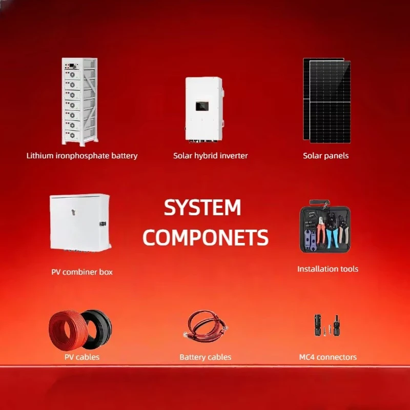 نظام Lumitech 100kw الشمسي مع بطارية مخصصة نظام الطاقة الشمسية عالي الجهد مجموعة كاملة لنظام الطاقة الشمسية الهجين