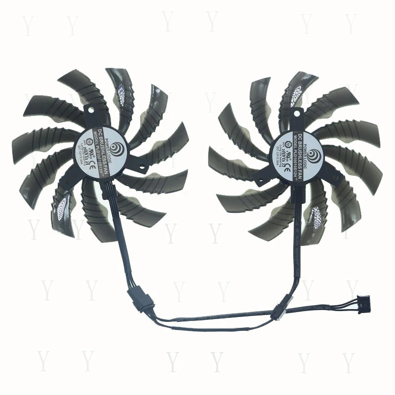 Y+   95MM PLD10010S12H Cooler Fan for Gigabyte GTX 1650 1660Ti RTX 2060 2070 Graphics