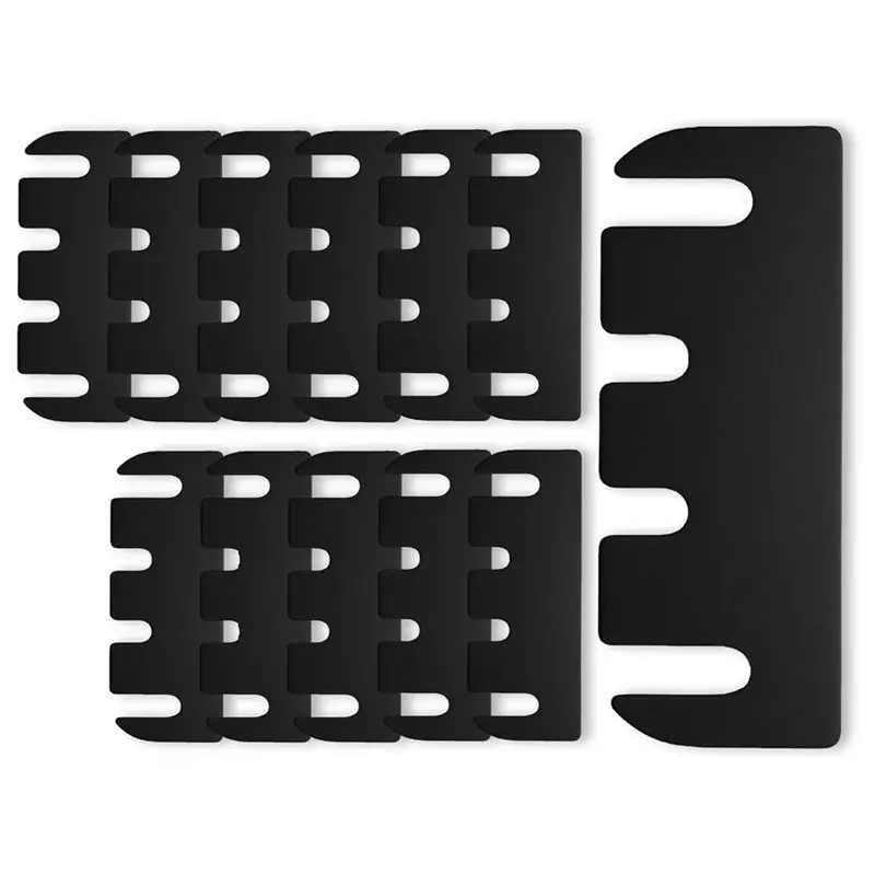 [NEW!A93G】 Door Hinge Shims 12Pcs 4 Inch, Black Hinge Spacers, Adjustable For Doors Space, Adjusting The Spacing To Align