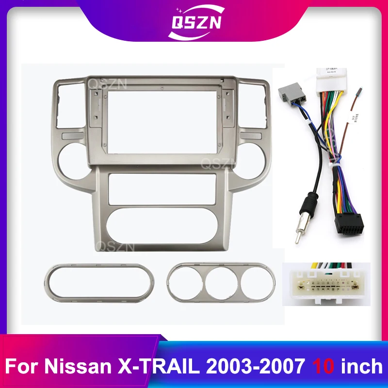 

10.1 Inch Frame Auto Radio Fascia For NISSAN X-TRAIL 2003-2007 Head Unit Radio Dashboard GPS stereo panel mount 2 Din DVD