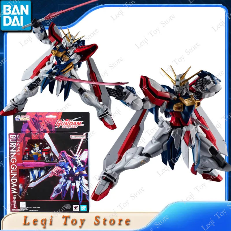 Oryginalne figurki akcji Bandai GUNDAM UNIVERSE RX-78-2 GF13-017NJ II BURNING ASW-G-08 GUNDAM BARBATOS, zabawki, model do kolekcjonowania, prezent