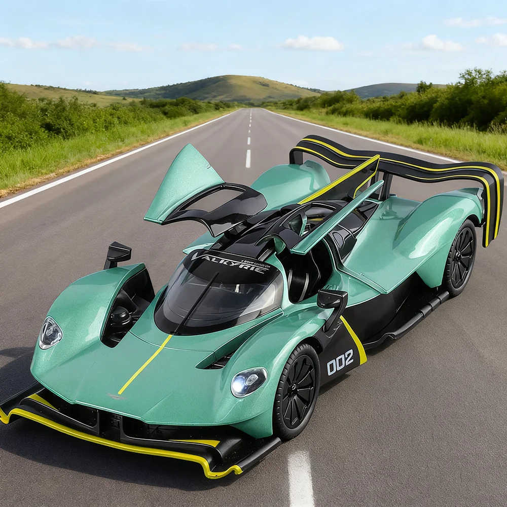 

1:24 Valkyrie Pagani Zongta HP Miniature Toys Car Alloy Diecast Model Sound Light Pull Back Doors Opened Sportscar Friend's Gift