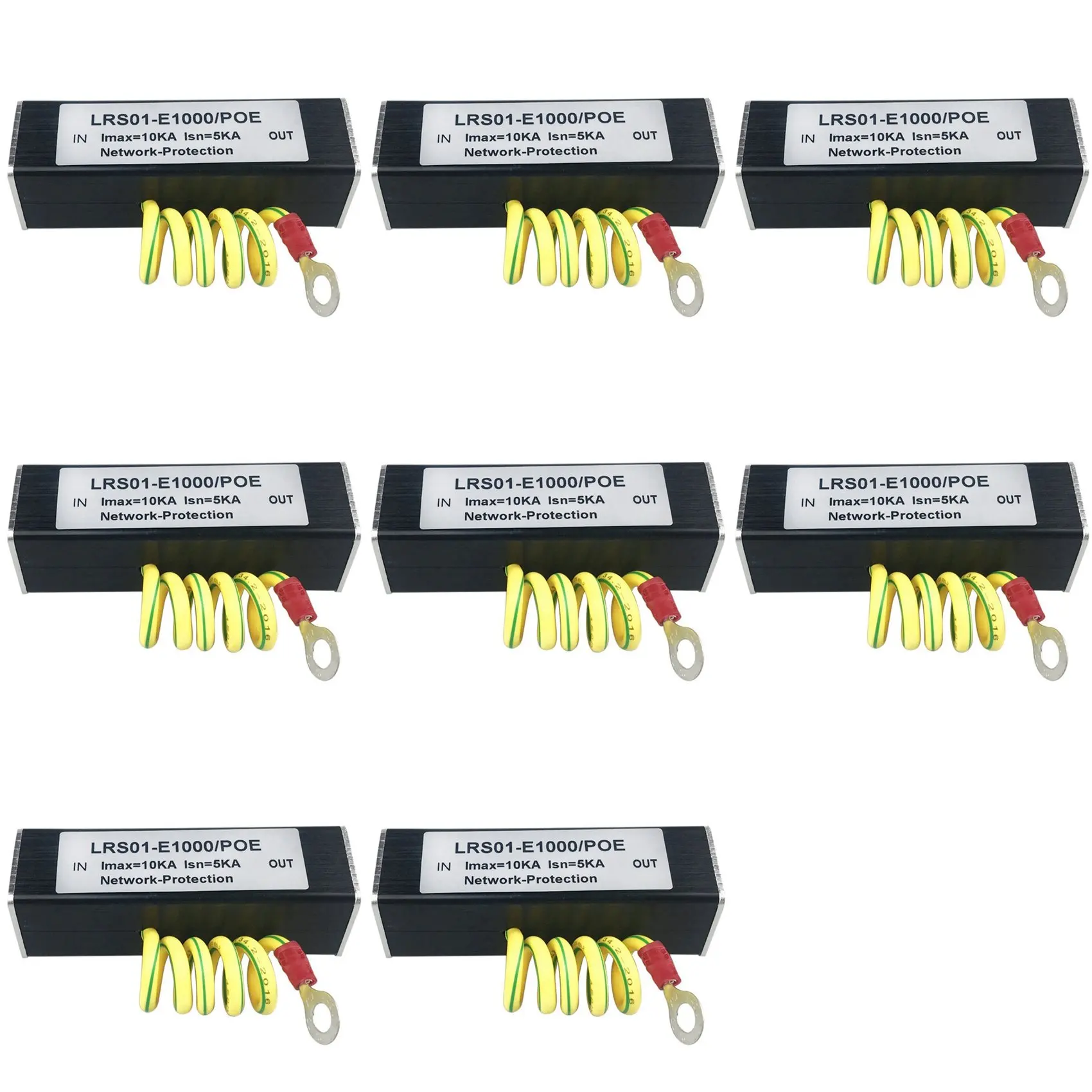 

8-портовый POE-коммутатор 100/1000M для IP-камер с защитой от перенапряжения RJ45 и POE (SPD) 1000M