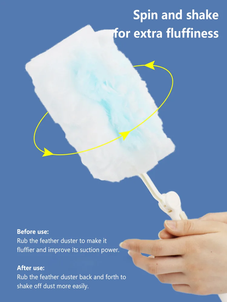 10 Count Disposable Duster Refills Compatible with Swiffer Duster