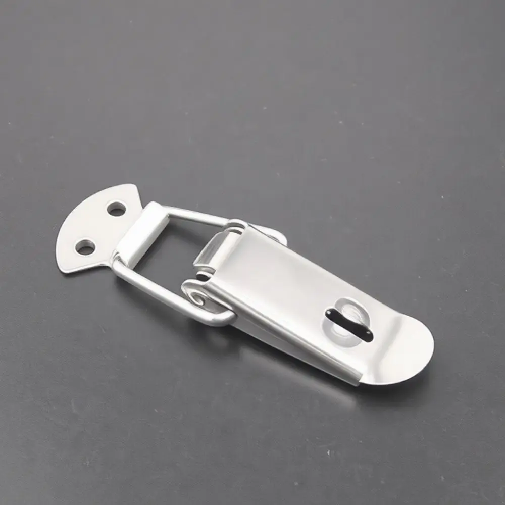 Adjustable Duckbill Buckle Cold Rolled Steel Hasp Spring Loaded Clamp For Wooden Box Flight Case Drawer Cabinet Hardware