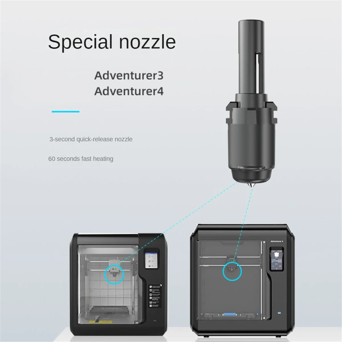 Best 0.4mm 265℃ Nozzle High Temp 3D Printer Nozzle Spare Replacement Accessories for Flashforge Adventurer 3 and Adventurer 4