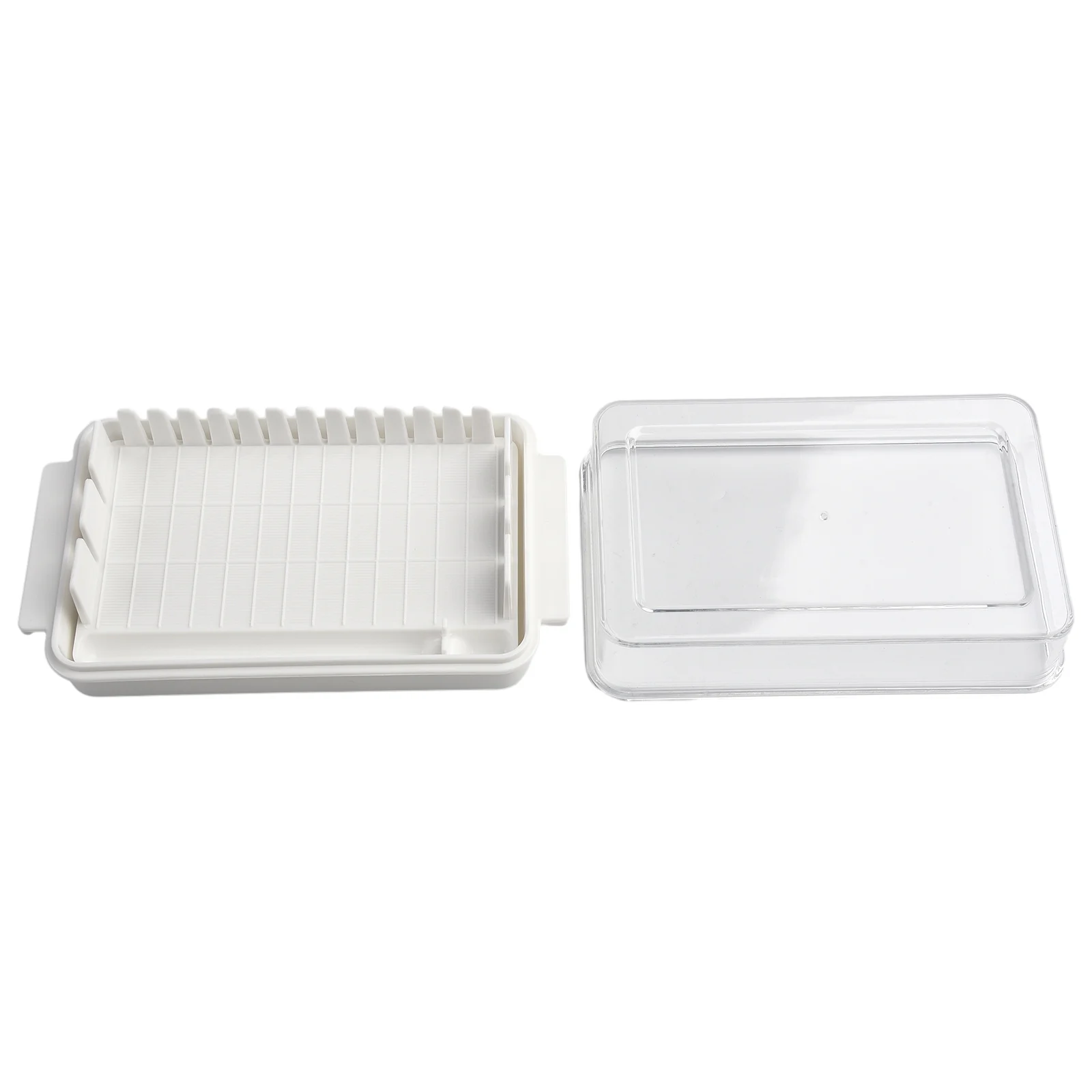 Butter Box Cheese Storage Box 16.5*9.5*5cm Butter Cut Cheese Convenient Refrigerator Designed With An Inner Ridge