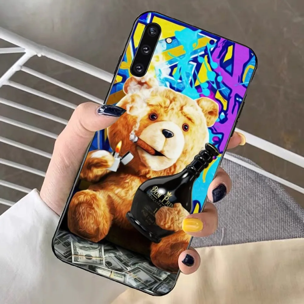 Teddy Bear Cartoon Phone Case For Samsung Note 8 9 10 20 Pro Plus Lite M 10 11 20 30 21 31 51 A 21 22 42 02 03