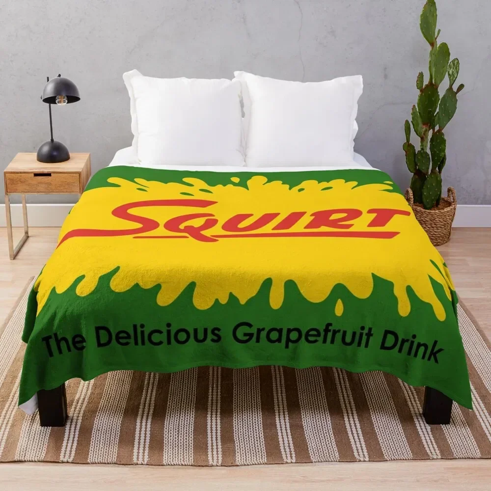 squirt the delicious grapefruit drink Throw Blanket Retros Thermal Blankets For Baby Blankets