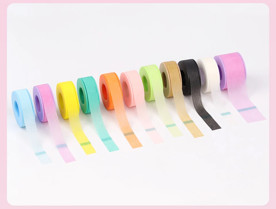 5/10 Stück nicht gewebtes Silikon-Gel-Klebeband für empfindliche Haut, atmungsaktives Augenpflaster, Wimpernverlängerungs-Make-up-Zubehör – Detail 7