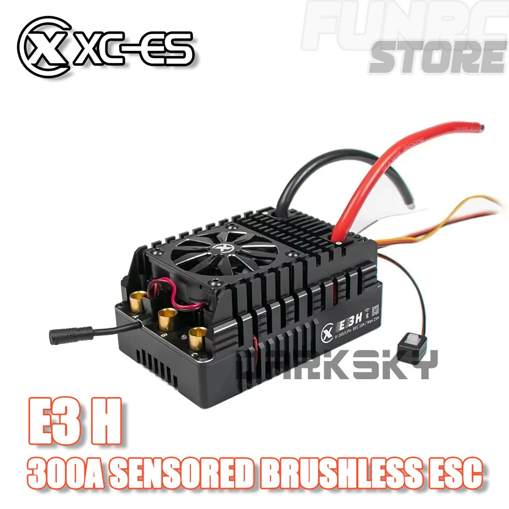 

XC E3H HV 300A 6-16S Lipo Sensored Brushless ESC for 1/4 RC Model Car Buggy Truck Accessories