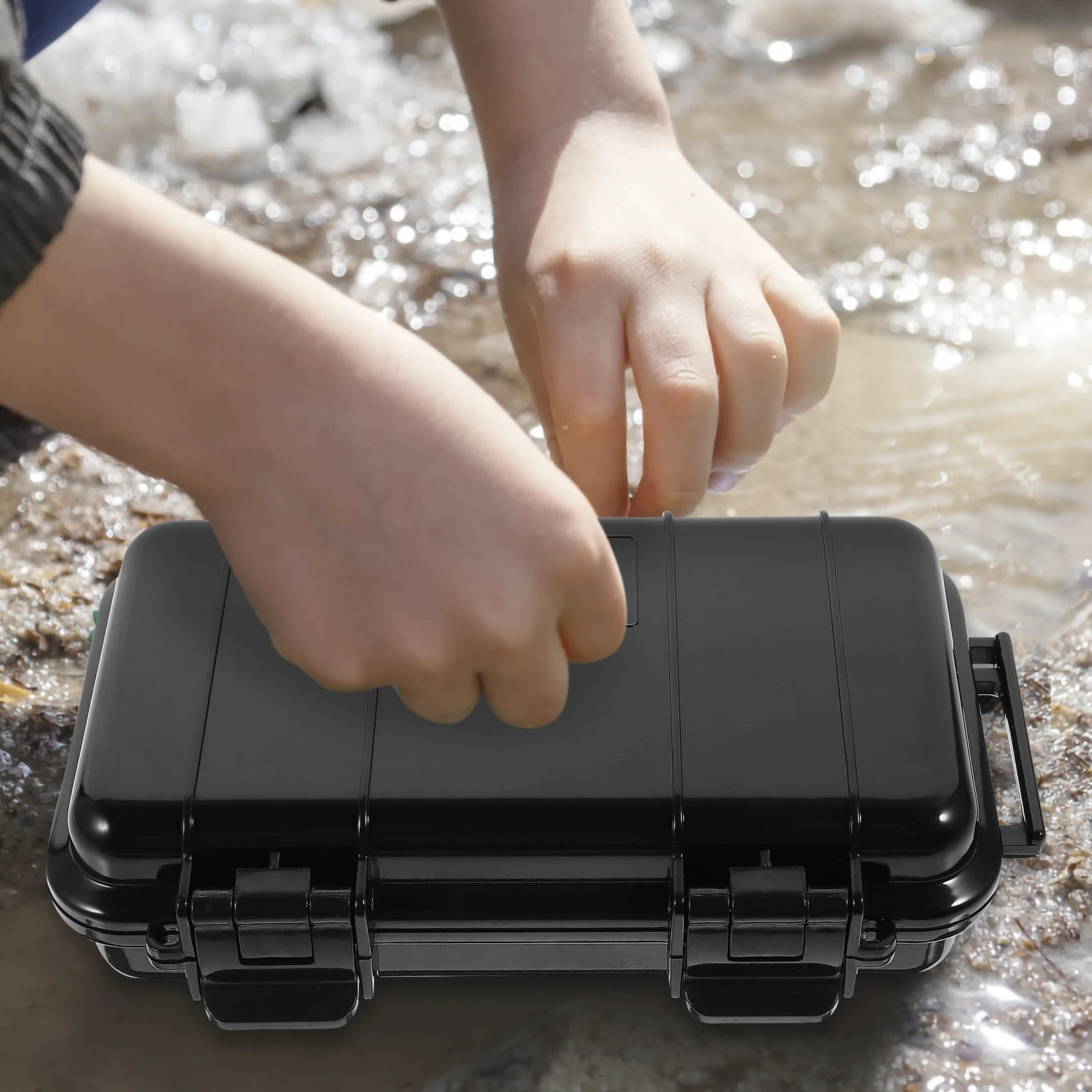 

Waterproof Case Camera Outdoor Survival Box Lightweight Portable Storage Phone Compact Bins Wear Resistant Reusable Camper Gear