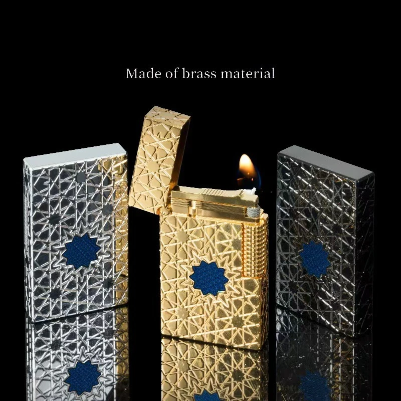 

Роскошная высококачественная и красивая звуковая зажигалка с открытой крышкой, звуковая масляная зажигалка, оригинальный чистый креативный боковой шкив зажигания для мужского бутикового подарка