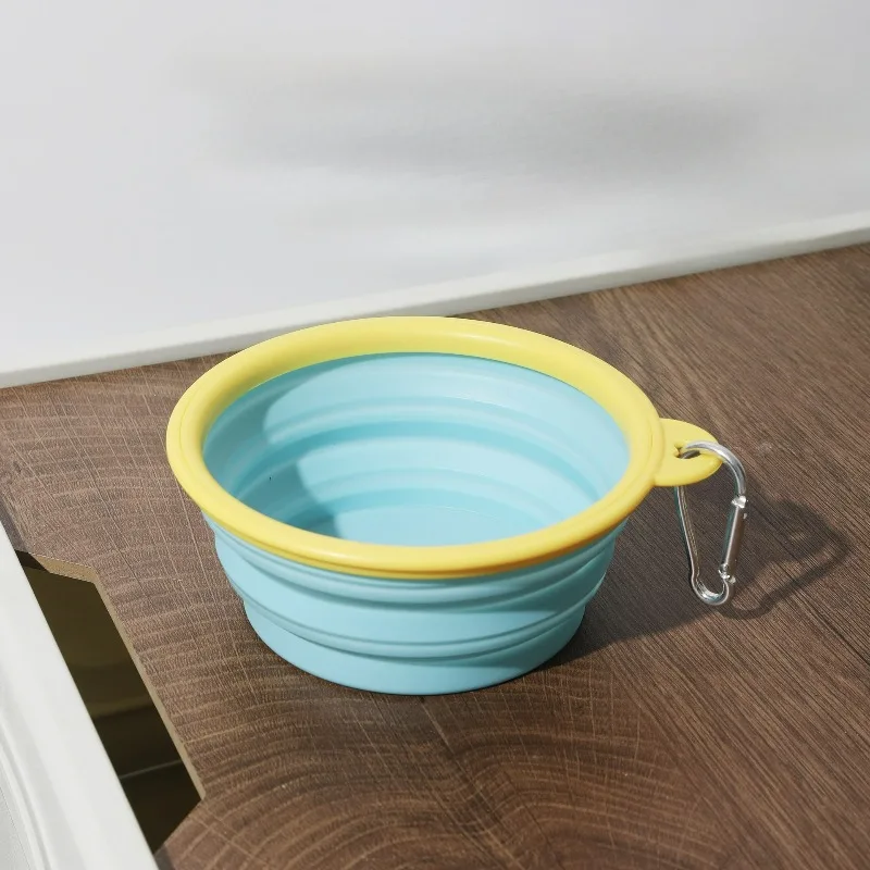350ML Foldable Pet Travel Bowl Portable Collapsible Feeding Dog Bowl for Outdoor Feeder