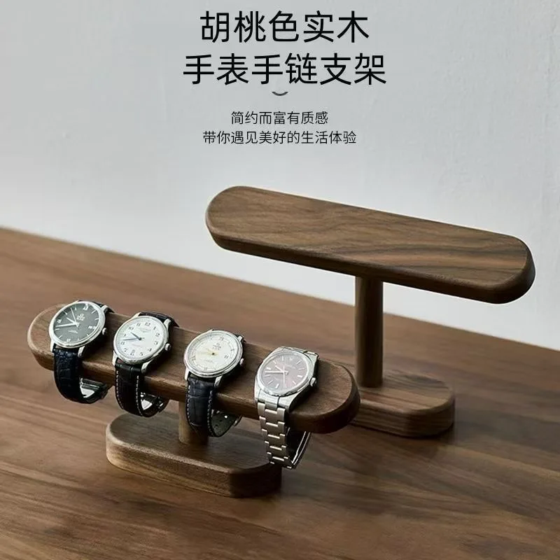 Solid Wood Watch Display Stand Jewelry Storage Holder For Watch Bracelet Necklace Organizer Decor